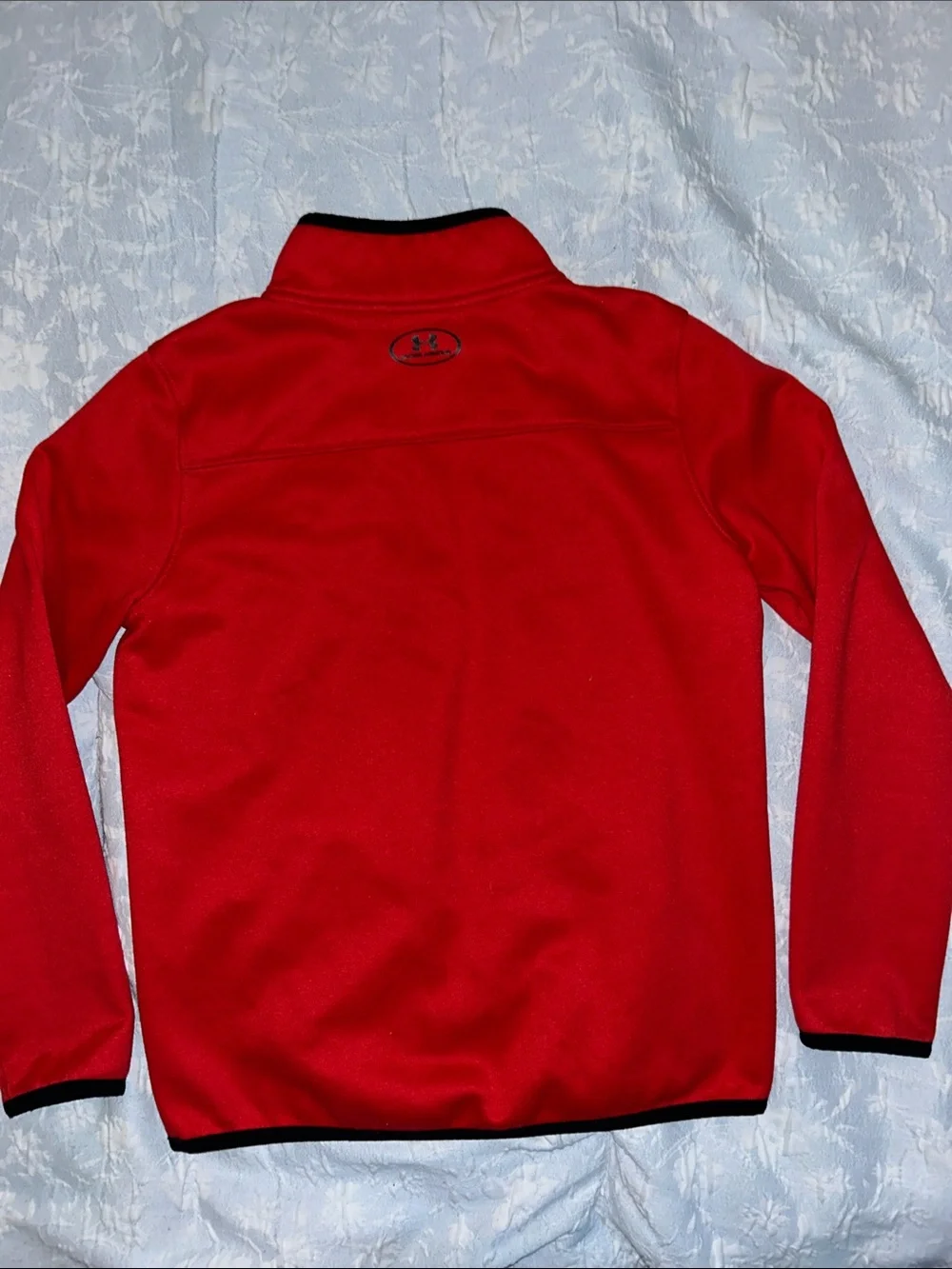 Under Armour Youth Red Half-Zip Performance Pullover M